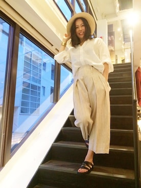 「LD TUTTLE（エルディータートル）のアイテム（サンダル）」を使った、Katieさん（レディース・162cm）の春コーディネート