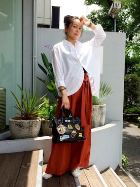 「Hoochie Coochie（フーチークーチー）のアイテム」を使った、Katieさん（レディース・162cm）の夏コーディネート