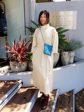 「ARCHI（アーキ）のアイテム（ワンピース/ドレス）」を使った、Katieさん（レディース・162cm）の秋コーディネート