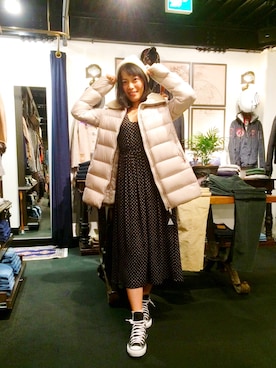 「CPH（シーピーエイチ）のアイテム（帽子）」を使った、Katieさん（レディース・162cm）の秋コーディネート