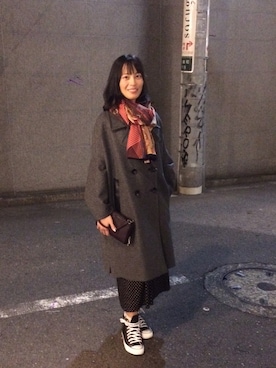 「クラッチ」｜Katieさん（レディース・162cm）の秋コーディネート