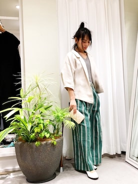 「カシュクール」｜「アイテム（財布/小物）」を使った、Katieさん（レディース・162cm）の春コーディネート