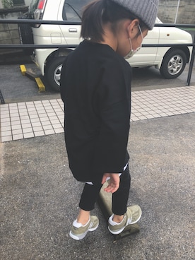 「devirock（デビロック）のアイテム（ニットキャップ/ビーニー）」を使った、ShiMiさん（キッズ・120cm）の春コーディネート