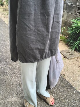 「LOWRYS FARM（ローリーズファーム）のセンタープレスカラーフレアパンツ　870189（その他パンツ）」を使った、ShiMiさん（キッズ・120cm）の夏コーディネート