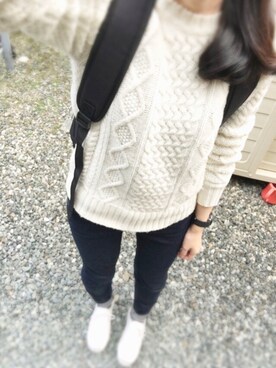 「CONVERSE（コンバース）のCONVERSE コンバース ジャック パーセル / JACK PURCEL（スニーカー）」を使った、kikiさん（レディース・163cm）の秋コーディネート