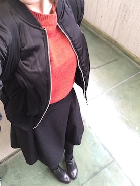 「cache cache（カシュ カシュ）のアイテム（バックパック/リュック）」を使った、千尋さん（レディース・160cm）の冬コーディネート