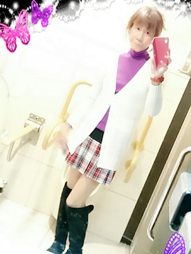 「CECIL McBEE（セシルマクビー）のアイテム（カーディガン/ボレロ）」を使った、LadiesLike　優稀。®さん（メンズ・171cm）の冬コーディネート