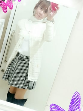 「しまむら（シマムラ）のアイテム（ブーツ）」を使った、LadiesLike　優稀。®さん（メンズ・171cm）の冬コーディネート