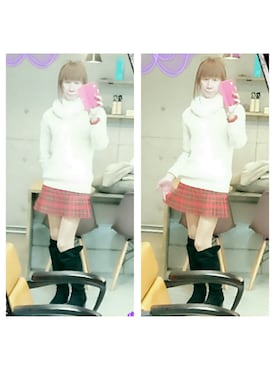 「しまむら（シマムラ）のアイテム（ブーツ）」を使った、LadiesLike　優稀。®さん（メンズ・171cm）の冬コーディネート