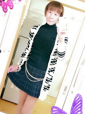 「CECIL McBEE（セシルマクビー）のアイテム（カーディガン/ボレロ）」を使った、LadiesLike　優稀。®さん（メンズ・171cm）の秋コーディネート