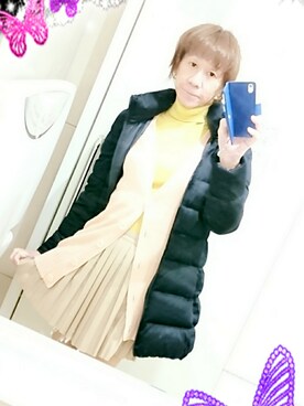 「CECIL McBEE（セシルマクビー）のアイテム（カーディガン/ボレロ）」を使った、LadiesLike　優稀。®さん（メンズ・171cm）の冬コーディネート