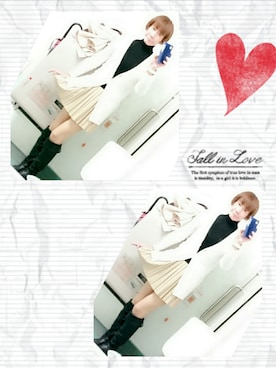 「CECIL McBEE（セシルマクビー）のアイテム（カーディガン/ボレロ）」を使った、LadiesLike　優稀。®さん（メンズ・171cm）の春コーディネート