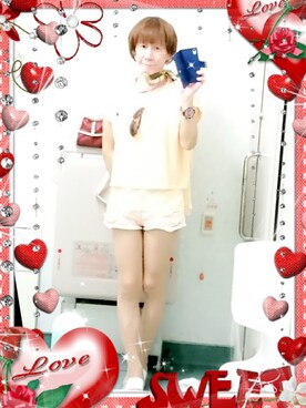 「CECIL McBEE（セシルマクビー）のアイテム（パンツ）」を使った、LadiesLike　優稀。®さん（メンズ・171cm）の夏コーディネート