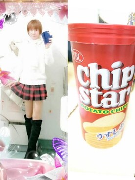 「しまむら（シマムラ）のアイテム（ブーツ）」を使った、LadiesLike　優稀。®さん（メンズ・171cm）の冬コーディネート