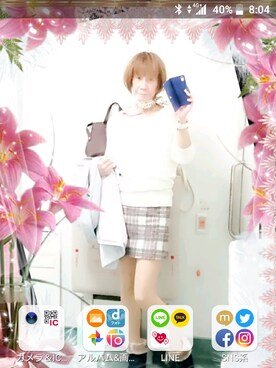 「CECIL McBEE（セシルマクビー）のアイテム（ニット/セーター）」を使った、LadiesLike　優稀。®さん（メンズ・171cm）の春コーディネート
