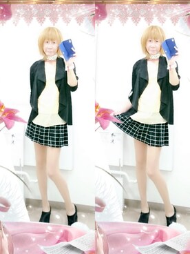 「CECIL McBEE（セシルマクビー）のアイテム（その他トップス）」を使った、LadiesLike　優稀。®さん（メンズ・171cm）の夏コーディネート