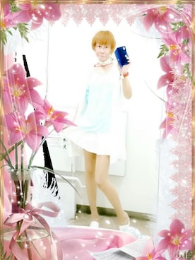 「CECIL McBEE（セシルマクビー）のアイテム（トップス）」を使った、LadiesLike　優稀。®さん（メンズ・171cm）の夏コーディネート