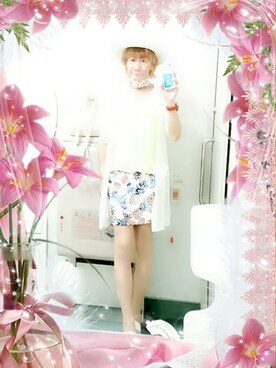 「CECIL McBEE（セシルマクビー）のアイテム（トップス）」を使った、LadiesLike　優稀。®さん（メンズ・171cm）の夏コーディネート