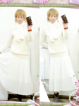「UNIQLO（ユニクロ）のアイテム（スカート）」を使った、LadiesLike　優稀。®さん（メンズ・171cm）の冬コーディネート