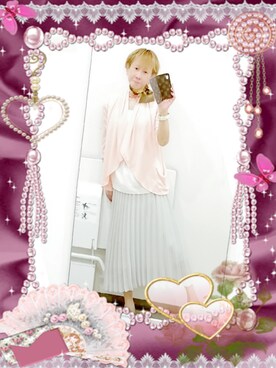 「CECIL McBEE（セシルマクビー）のアイテム（トップス）」を使った、LadiesLike　優稀。®さん（メンズ・171cm）の春コーディネート