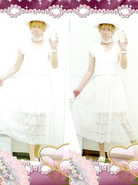 「CECIL McBEE（セシルマクビー）のアイテム（ワンピース）」を使った、LadiesLike　優稀。®さん（メンズ・171cm）の夏コーディネート