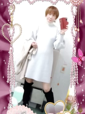 「しまむら（シマムラ）のアイテム（ブーツ）」を使った、LadiesLike　優稀。®さん（メンズ・171cm）の春コーディネート