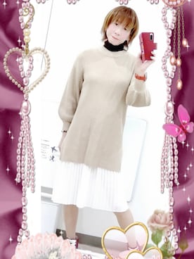 「しまむら（シマムラ）のアイテム（ワンピース/ドレス）」を使った、LadiesLike　優稀。®さん（メンズ・171cm）の春コーディネート