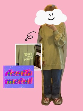 「ピスタチオ」｜「アイテム（スリッポン）」を使った、揚げ餅さんさん（レディース・153cm）の秋コーディネート