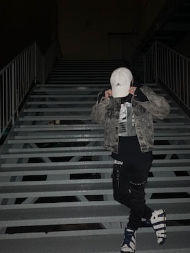 「Slightly Numb（スライトリーナム）のアイテム」を使った、ルカさん（メンズ・170cm）の冬コーディネート