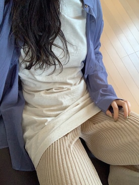 「LAATO（ラート）のアイテム」を使った、しもむーさん（レディース・167cm）の春コーディネート