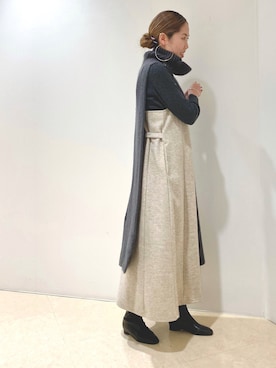 しもむーさん（レディース・167cm）の冬コーディネート