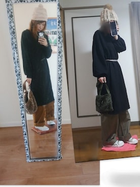 「スウェットワンピース」｜「アイテム（福袋/福箱）」を使った、はる ◌˳⚛˚⌖capter.01さん（レディース・159cm）の秋コーディネート