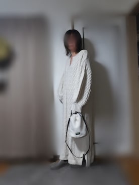 「ケーブルニット」｜「アイテム（レインシューズ）」を使った、はる ◌˳⚛˚⌖capter.01さん（レディース・159cm）の秋コーディネート