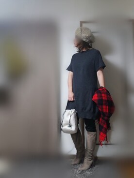 「ブーツイン」｜「アイテム（雑貨/ホビー）」を使った、はる ◌˳⚛˚⌖capter.01さん（レディース・159cm）の秋コーディネート