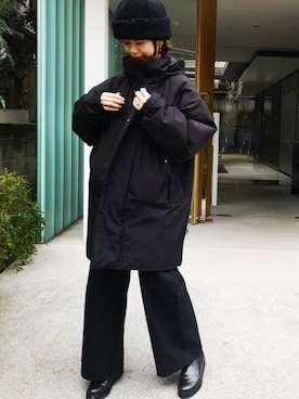 「Import & Select（インポートアンドセレクト）のアイテム（パンツ）」を使った、akahori_picさん（レディース・161cm）の冬コーディネート