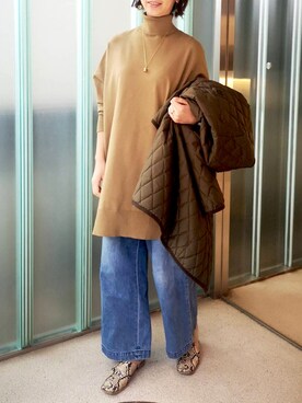 「Import & Select（インポートアンドセレクト）のアイテム（ジャケット/アウター）」を使った、akahori_picさん（レディース・161cm）の冬コーディネート