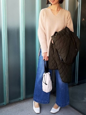 「Import & Select（インポートアンドセレクト）のアイテム（ジャケット/アウター）」を使った、akahori_picさん（レディース・161cm）の冬コーディネート