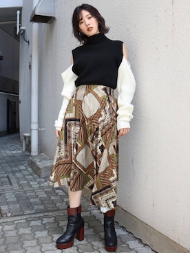 miyabi uechiさん（レディース・162cm）の秋コーディネート