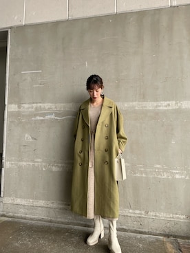 「ピスタチオ」｜「アイテム（ブーツ）」を使った、miyabi uechiさん（レディース・162cm）の秋コーディネート