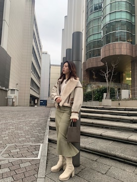 miyabi uechiさん(レディース・162cm)の冬コーディネート