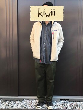 「ジャックパーセル」｜「アイテム（ダウンジャケット/コート）」を使った、kiwiiiさん（メンズ・176cm）の冬コーディネート