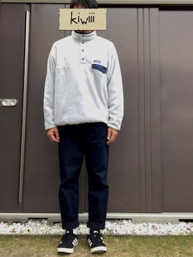 「スナップT」｜kiwiiiさん（メンズ・176cm）の冬コーディネート