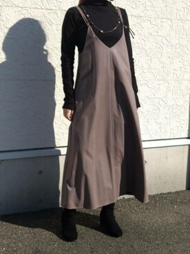 「abahouse」｜「アイテム（ワンピース/ドレス）」を使った、miさん（レディース・158cm）の春コーディネート