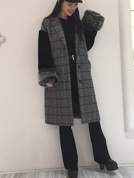 「シンプルおしゃれが好き」｜envym_akaneさん（レディース・160cm）の冬コーディネート