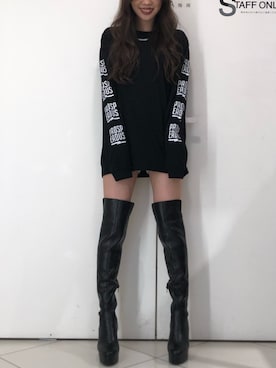 「ENVYM（アンビー）のアイテム（ブーツ）」を使った、envym_akaneさん（レディース・160cm）の秋コーディネート