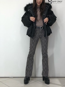 「ENVYM（アンビー）のアイテム（ブルゾン）」を使った、envym_akaneさん（レディース・160cm）の秋コーディネート