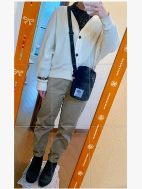 「Right-on（ライトオン）のアイテム（その他アウター）」を使った、なっぺさん（レディース・158cm）の春コーディネート