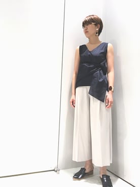 「STUDIOUS CITY（ステュディオスシティ）のアイテム」を使った、RINAさん（レディース・164cm）の夏コーディネート