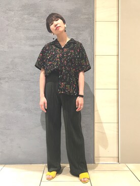 「STUDIOUS CITY（ステュディオスシティ）のアイテム」を使った、RINAさん（レディース・164cm）の夏コーディネート