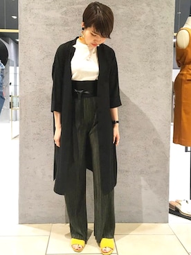 「STUDIOUS CITY（ステュディオスシティ）のアイテム」を使った、RINAさん（レディース・164cm）の夏コーディネート